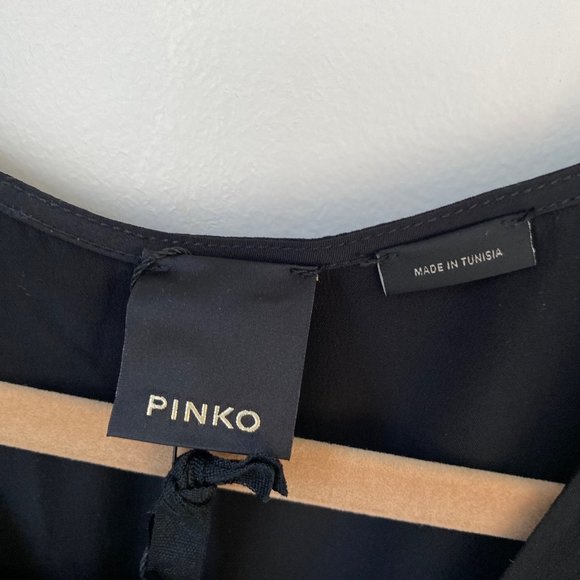 PINKO sleeveless V-neck blouse - Picture 6 of 7